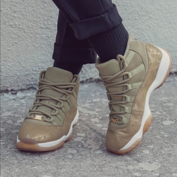 olive green 11 jordans